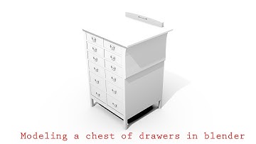 Blender tutorial: Modeling a chest of drawers