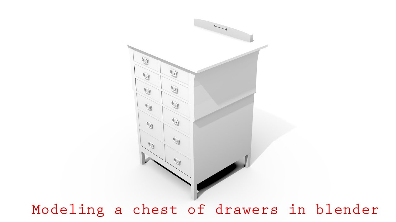 Blender Tutorial Modeling A Chest Of Drawers YouTube