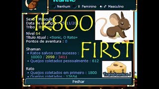 Transformice // Pegando 1k800 de First // Sonic, o rato