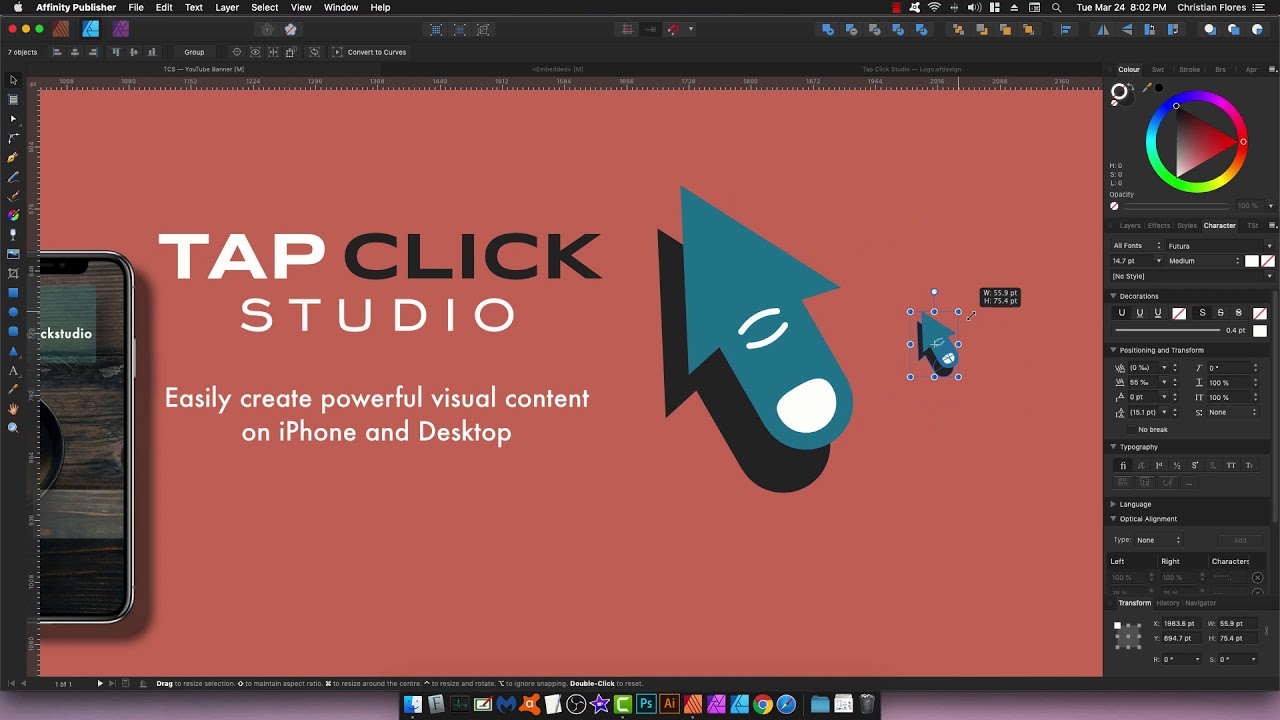 How to Make a YouTube Banner on Affinity Publisher 1.8 (Design Tips ...