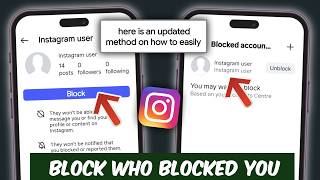 How to Block Someone on Instagram if they Already Blocked You 2026 (NEW METHOD)