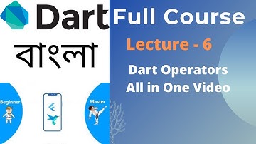 Dart Operators | Introduce all Operators | 06 | Dart Bangla Tutorial