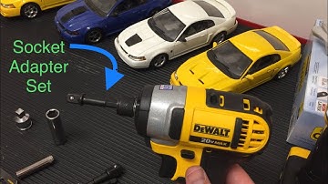 Convert Impact to use Sockets: Dewalt 1/4" impact socket adapter