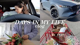 DAYS IN MY LIFE: getting a new car & car essentials, spring nails, trader joe's haul & mini giveaway