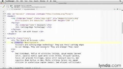 Lynda.com HTML Essential Training