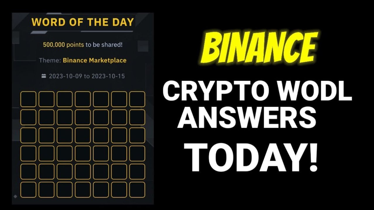 CRYPTO WODL ANSWERS TODAY - 6 LETTERS