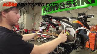 KTM 890 / 790 Case Carrier or Soft Pannier Luggage Rack Installation @KTMPartsPro Mfg# 63512912044 screenshot 5
