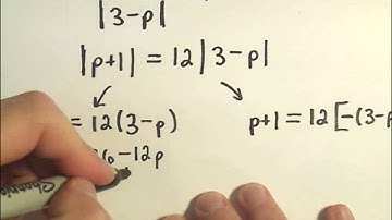 Solving Absolute Value Equations Containing TWO Absolute Value Expressions - Example 1