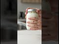 Buat whipped cream instan menggunakan mason jar dan heavy cream #Shorts