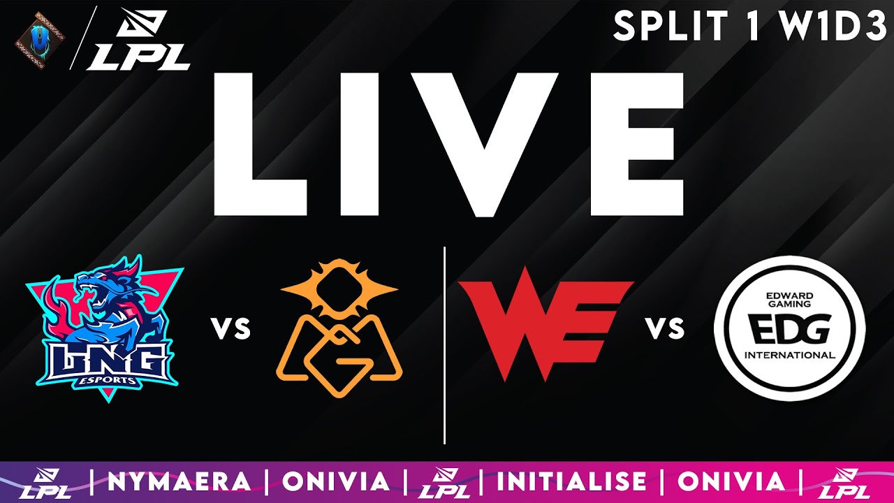 LPL 2025 Live Split 1 | LPL English W1D3 with Nymaera & Initialise LNG vs OMG | WE vs EDG