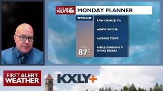 Your Spokane Monday will be hazy, sunny with average temps taking over