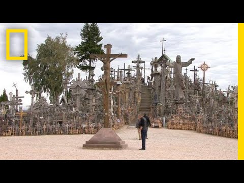 Video: Mountain Of Crosses. Lithuania - Alternative View