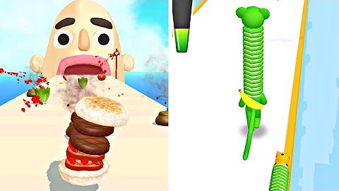 ➡️ Sandwich runner 🆚️ ASMR Slicing ! Satisfying and Relaxing ASMR  Games