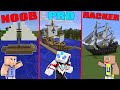 MINECRAFT: NOOB VS PRO VS HACKER - PERAHU