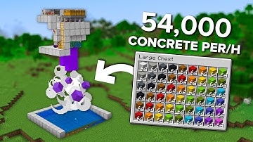 Minecraft 1.21+ EASY Fully Automatic Concrete Maker