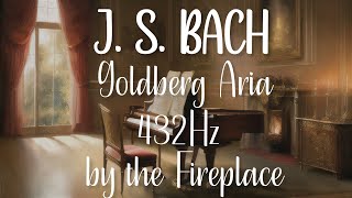 Best Of Classical Piano Music - J. S. Bach Goldberg Variations Aria - 432Hz - With Fireplace Sounds