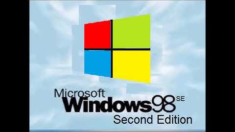 Hidden Windows 98 Second Edition Startup Sound