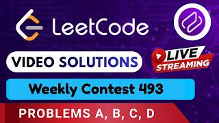 Leetcode Weekly Contest 493 | Video Solutions (A - D) By Arin | Codehurdle