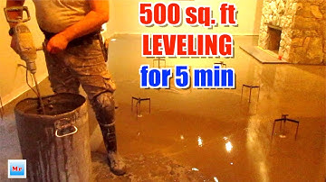 Leveling 500 sq ft in 5 minutes MrYoucandoityourself