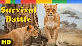 Lion Documentary - Survival Battle of Lion Pride - Nat Geo Wild Documentary HD