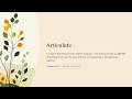 Articulate: Meanings & Grammatical Usage, Antonyms, Synonyms, Tenses | English Vocabulary Class