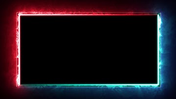Neon Light Border | Frames Template Video | Glowing Frame Black Screen | Background Loop #66