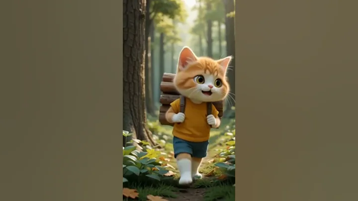 Video 10863981: forest cat cute kitten, catlover forest, forest kitty