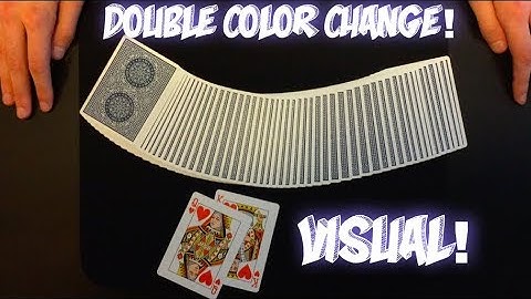 DOUBLE Color Change! Super Visual Card Trick Performance And Tutorial!