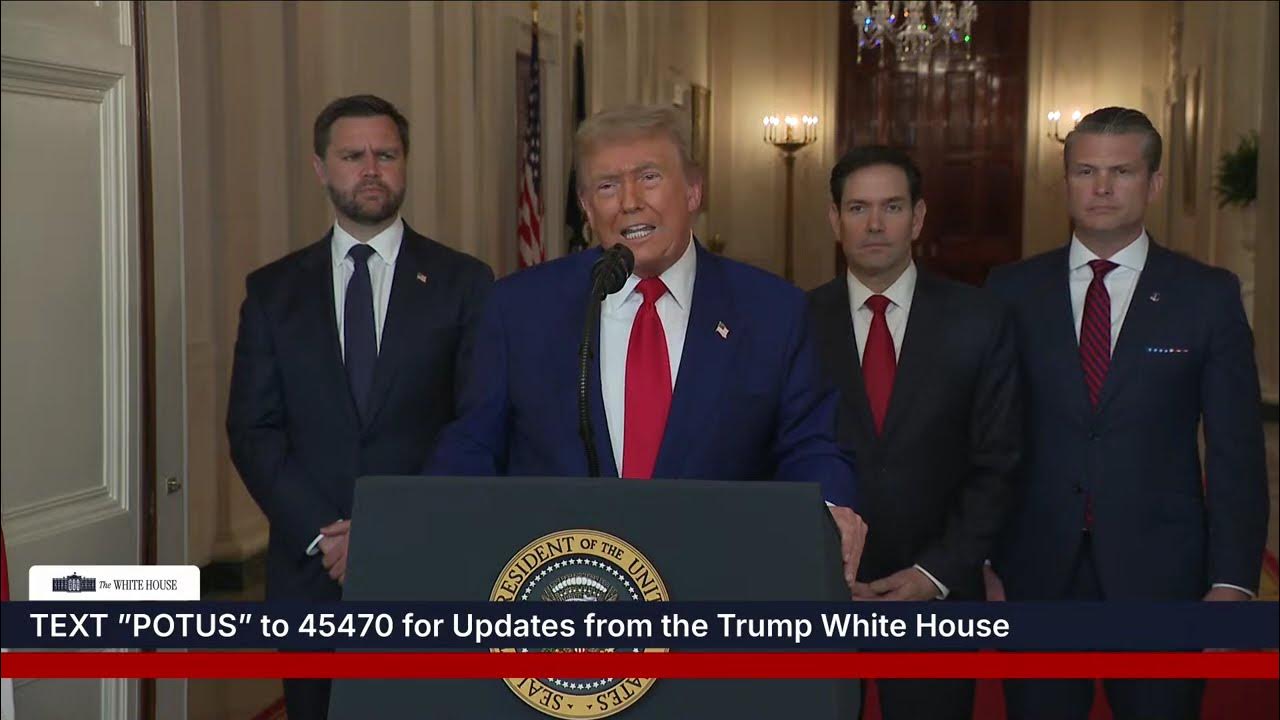President Trump Delivers Address to the Nation, June 21, 2025 - YouTube