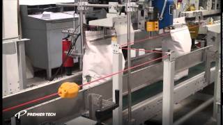Complete Packaging Line for Soybeans (Automatic Bagger, Palletizer and Pallet Wrapper)