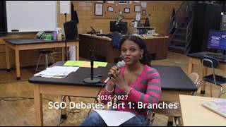 BTHS SGO Election 2026 - Branch Debates