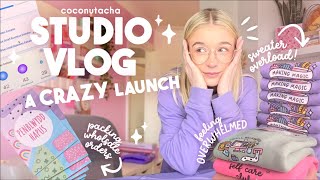 STUDIO VLOG: A CRAZY LAUNCH! Order Packing ASMR, Shop Updates & Keeping on Top of all the Things