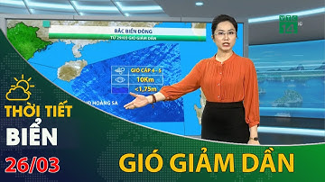 Thời tiết biển 26/03/2023: Bắc Biển Đông gió giảm dần | VTC14