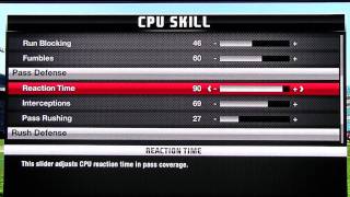 Madden 11 Great Sliders?? Not So Much