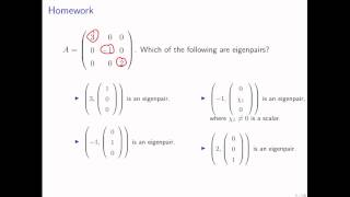 12.2.4 Eigenvalues/vectors of a 3x3 matrix Part 2