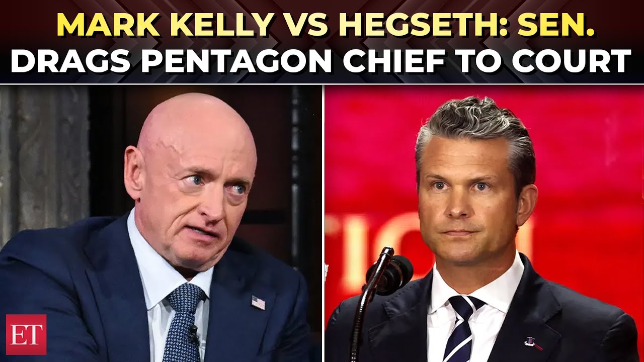 'Abusing their authority': Sen. Mark Kelly sues Pentagon chief Pete Hegseth over demotion threats