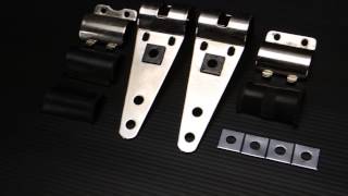 カワサキ【ゼファー400】社外 ヘッドライト ステーはこんな感じです。