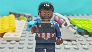 Lego Captain America Calming Red Hulk