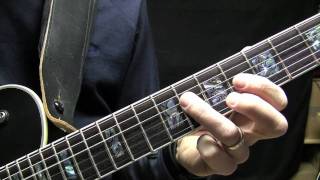 Jump Blues Guitar Lick Lesson Brian Setzer Style chords