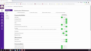 Setting Up Canvas Notifications