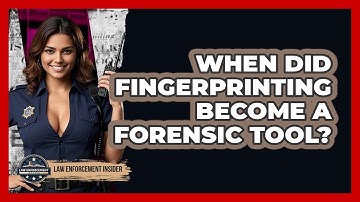 When Did Fingerprinting Become A Forensic Tool? - Law Enforcement Insider