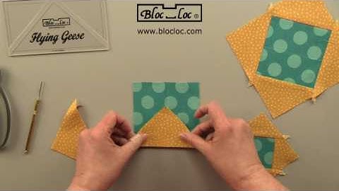Bloc Loc Flying Geese Trimming Ruler- How To Video