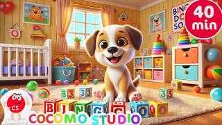 Funny Animal Songs Featuring Bingo Dog 🐶😂 | 40 Min Preschool Entertainment Videos