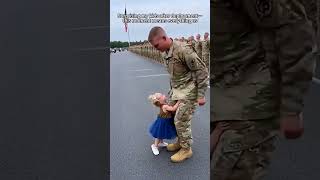 Surprising my kids after deployment…this moment means everything us 🥺💕#MilitaryReunion #DadIsHome