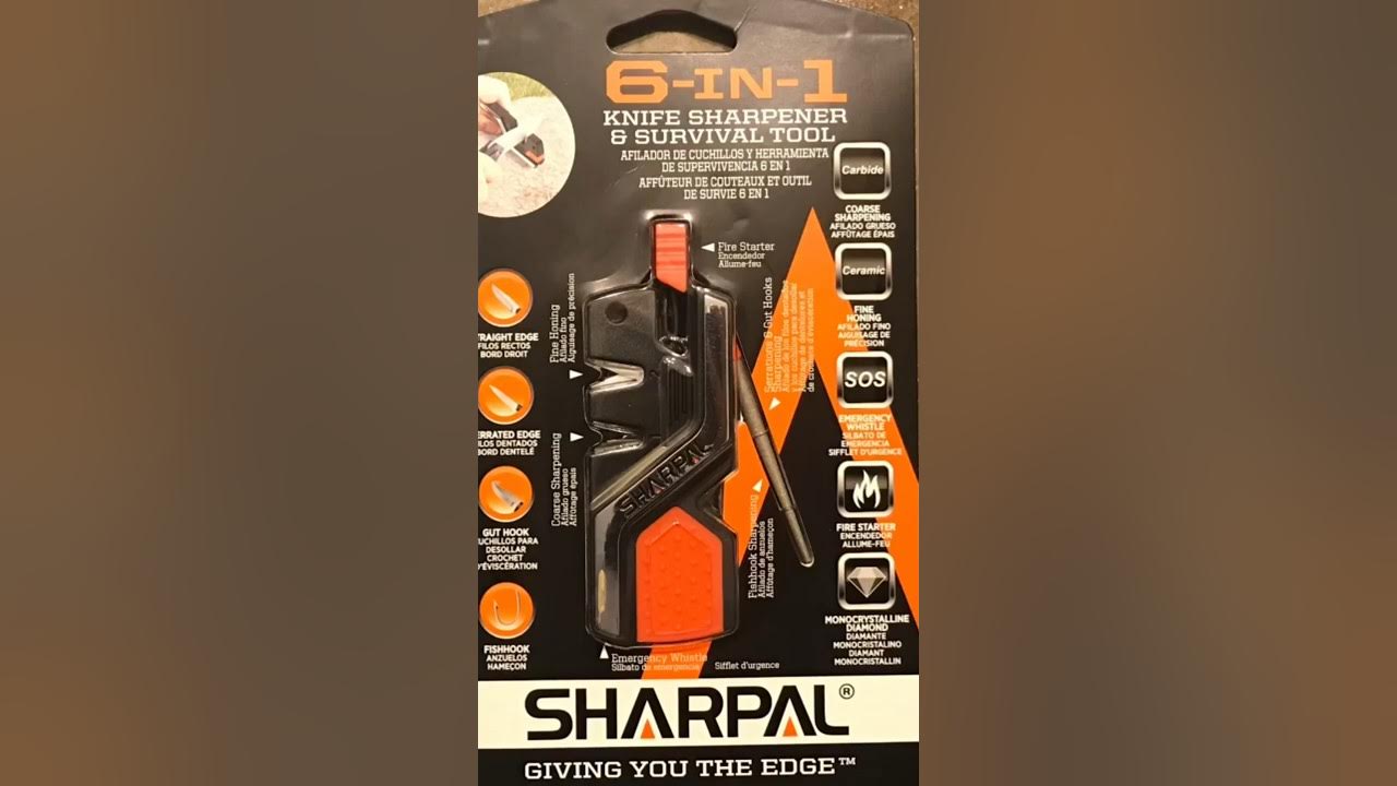  SHARPAL 101N 6-In-1 Pocket Knife Sharpener & Survival
