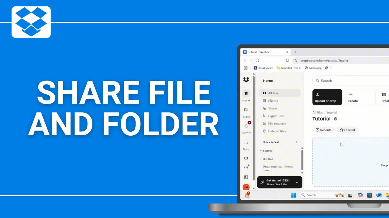 How to Share File and Folder with Dropbox - YouTube