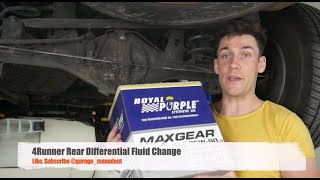 Tutorial: change the rear differential fluid on your toyota! [royal
purple/4runner shown]