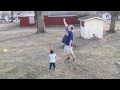 Nina Throwing the Frisbee