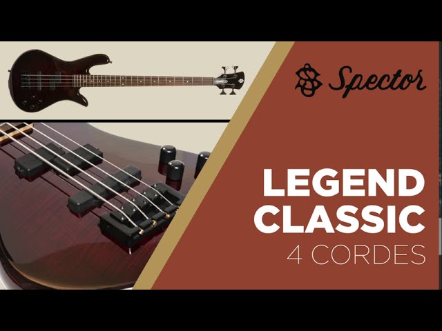 Basse électrique SPECTOR LEGEND CLASSIC 4 cordes (vidéo Algam
