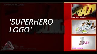 Superhero Logo | After Effects Template | Logo Stings